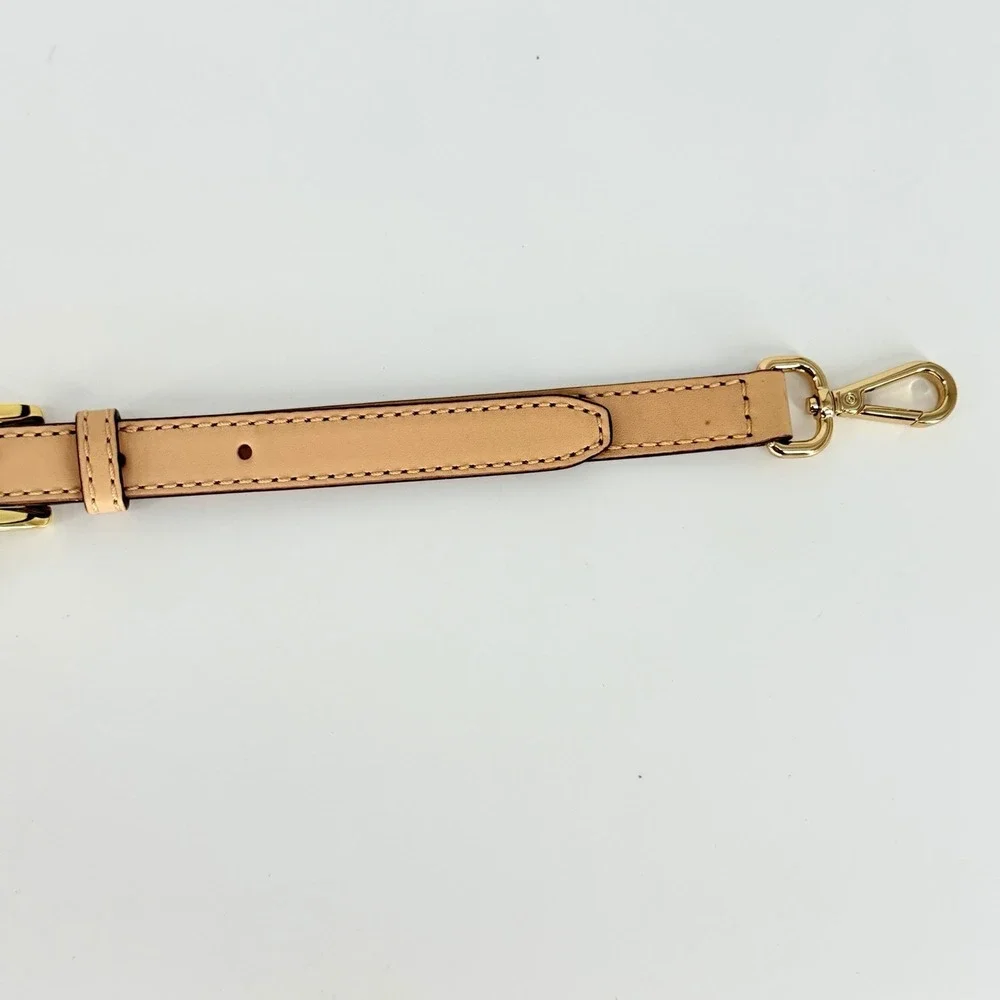 Michael Kors Adjustable Nude Leather Replacement Crossbody Bag Purse Strap Gold
